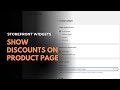 Show Discounts on the Product Page Using the Storefront Widget | Savify | KlinKode