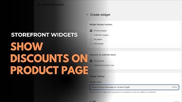 Show Discounts on the Product Page Using the Storefront Widget | Savify | KlinKode