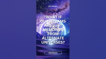 What if our dreams are just memories... 🤔🌏🌛☄ #dream  #dreams #universe #shorts #subscribe