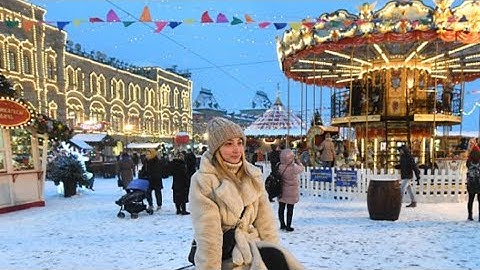 LIVE🔴МОСКВА , ГУМ Ярмарка и Праздничные огни Москвы #стоим #онлайн #москва