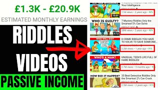 How To Make Riddles Videos For YouTube Free | How to Make Money on YouTube With Simple Quiz Videos screenshot 5