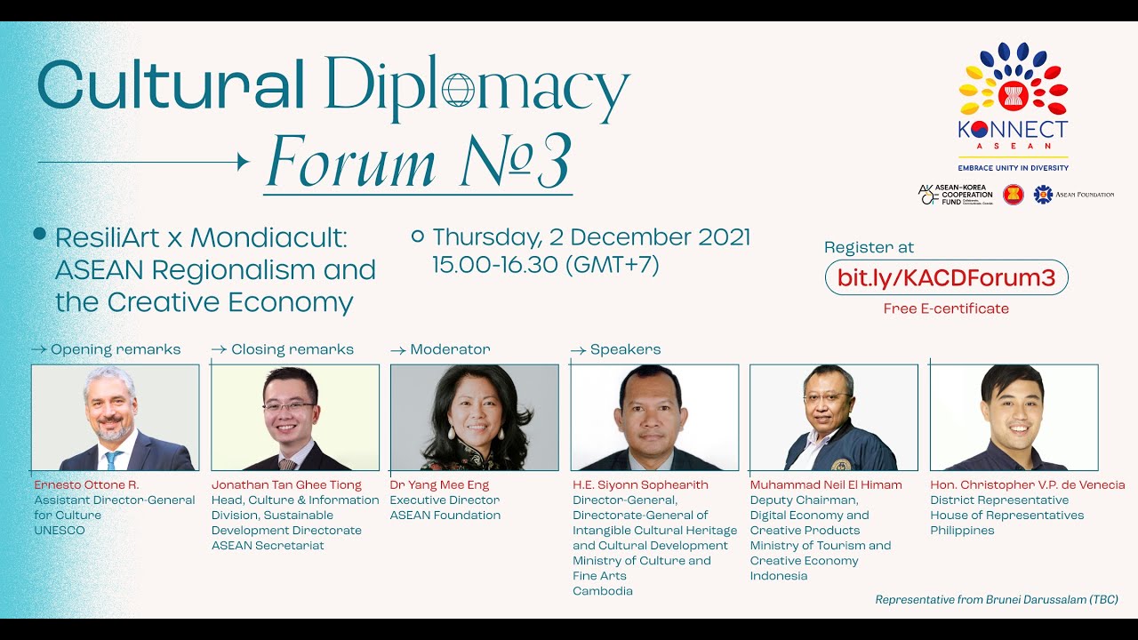 KONNECT ASEAN Cultural Diplomacy Forum #3 - YouTube