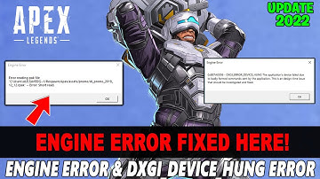 Apex Legends: How to Fix Apex Legends - How To Fix “Engine Error” - Reading Pak File in PC