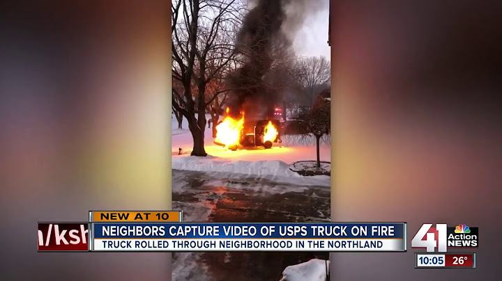 Video shows USPS truck catch on fire in Northland