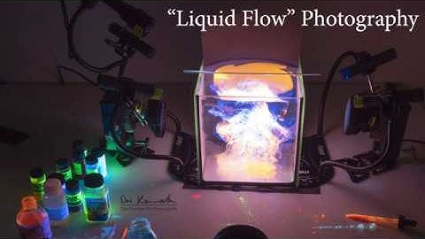 "Liquid Flow" Photography in Ultraviolet Fluorescence!