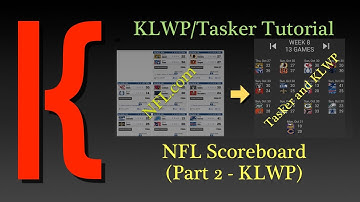KLWP/Tasker Tutorial - Sports Scoreboard - Part 2