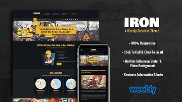 Weebly Theme: Iron (Business Theme)