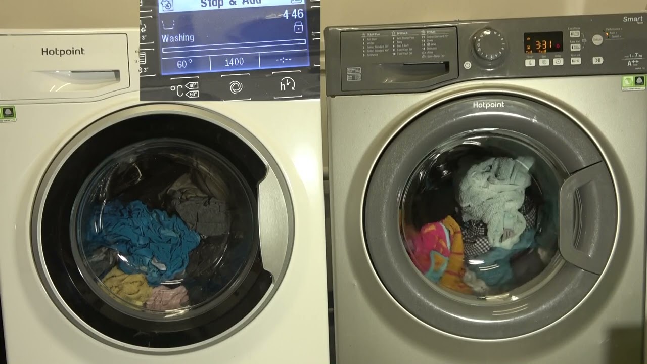 Wash Race - Hotpoint Activecare cotton eco 60'c vs Hotpoint Smart Cotton standard 60'c