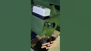 Rainbow automatic thread rolling machine added vibrator and iron chips separator.