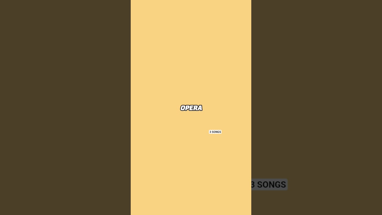 3 Songs cover "OPERA" "RAP" "HIGH NOTE/VOCAL"        