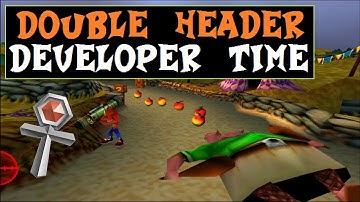 Crash Bandicoot 3: Warped - 15: Double Header (0:54:88) Beating Developer Time - HD [1080p60]