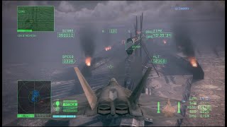 Doomsday Railgun Assault: Chandelier - Ace Combat 6 Mission 15 (60fps)