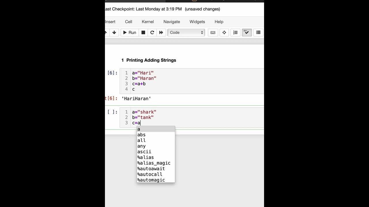 Adding two Strings to make as one in Python | #pythontutorial - YouTube