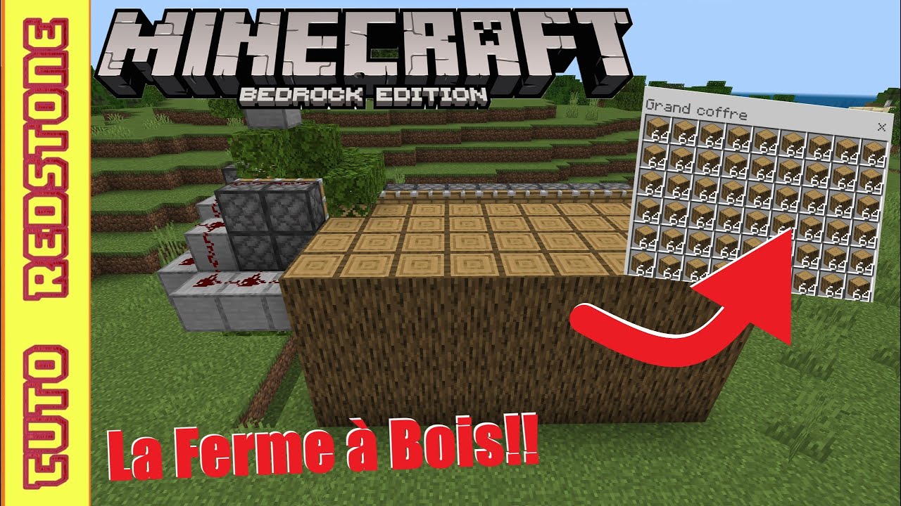 Charrette en bois dans un chemin de terre minecraft