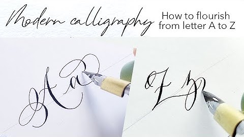 How to flourish letter A to Z | Modern Calligraphy | Nikko G Nib | For beginners | Alphabets