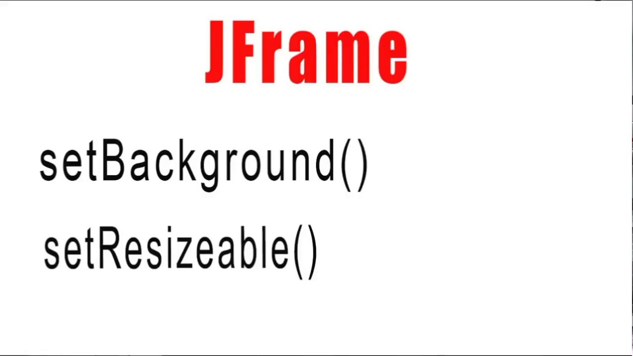 Java Swingurdru Hindi 06 JFrame 05 Set Background And Fix