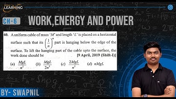 A uniform cable of mass 
