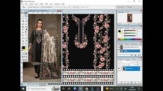 How to create replica kurti design in photoshop