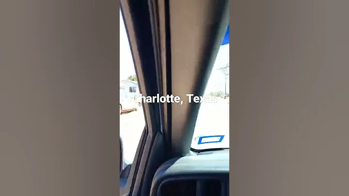 Ridin through the country town of Charlotte, Texas