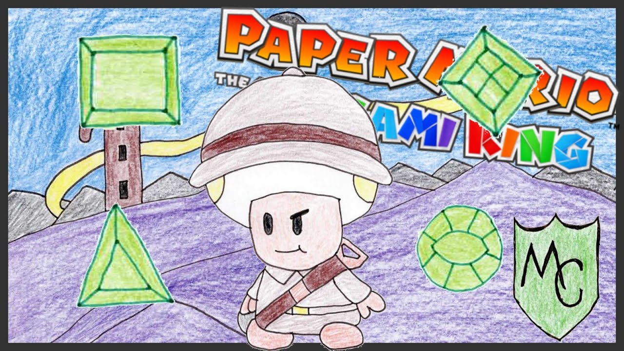 Prof. Toad and the secret of the crystals Paper Mario The Origami