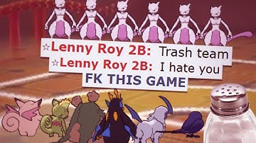 Toxic Salty Noob Cries Salty Tears and RAGEQUITS! FUNNY POKEMON SHOWDOWN SALT