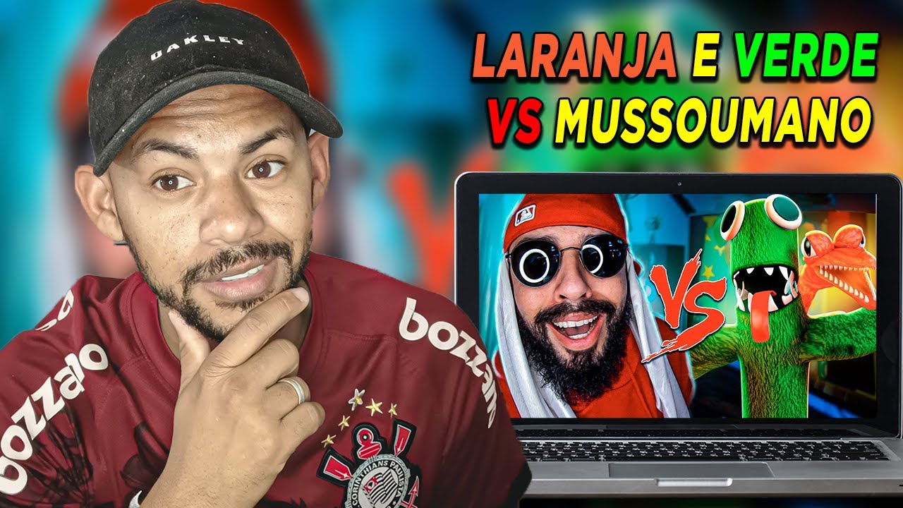 Laranja e Verde do Roblox (Rainbow Friends) Vs. Mussoumano