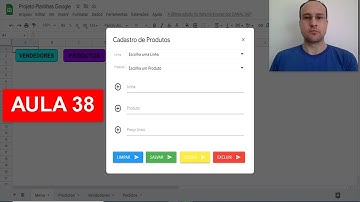 Concluindo Script Botão Editar do Formulário de Cadastro de Produtos - Planilhas Google - Aula 38