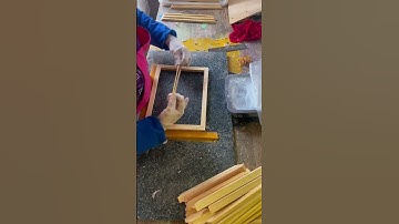 Photo wood frame production process