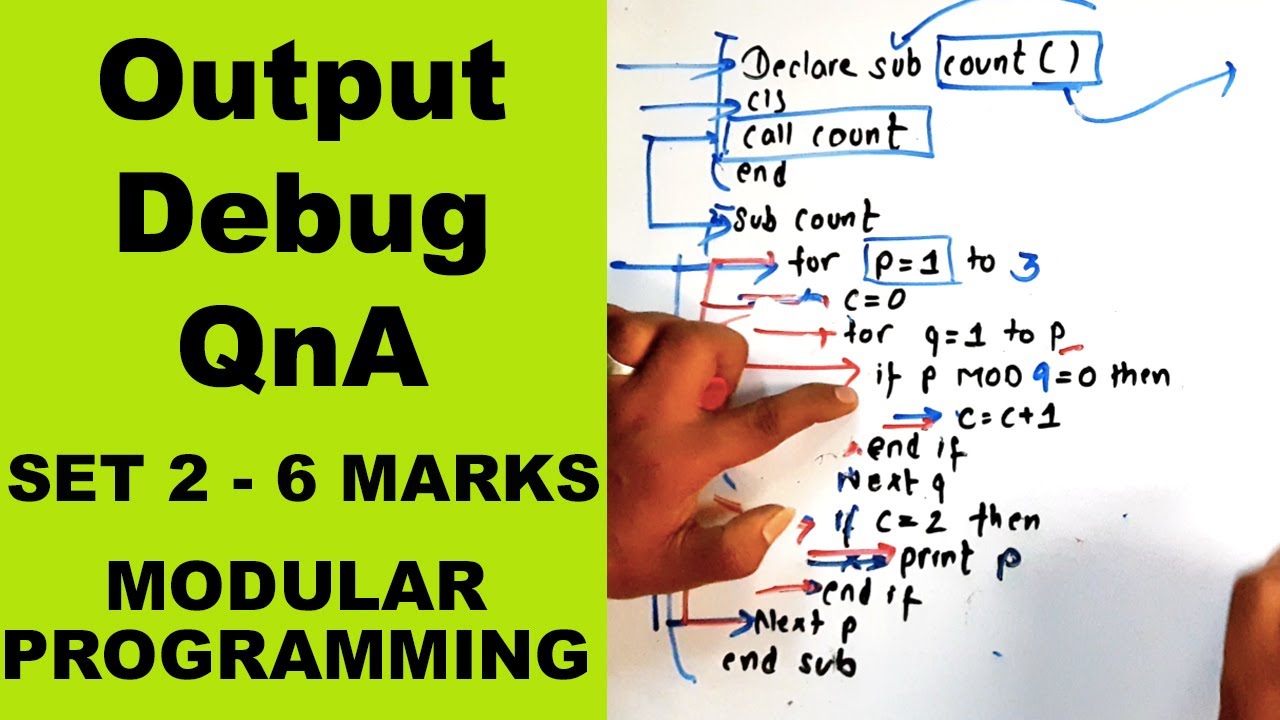 Find Output Debug and question answer || Modular Programming || SET 2 ...