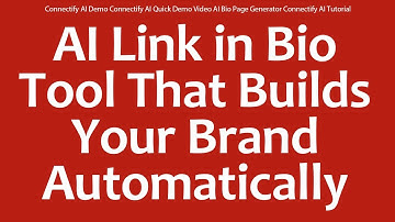 Connectify AI Demo Connectify AI Quick Demo Video AI Bio Page Generator Connectify AI Tutorial