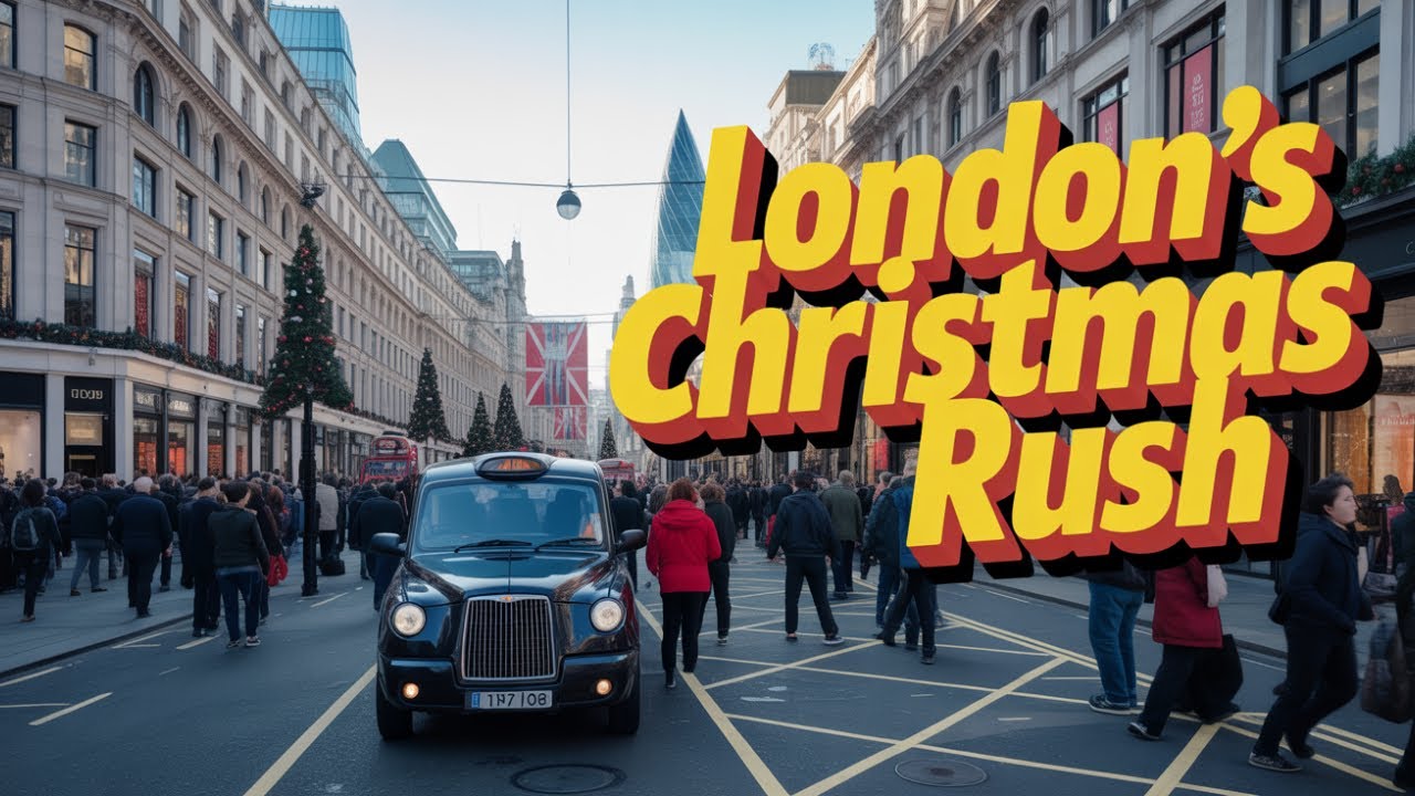 London Winter Walk  Ice Palace Experience ❄️  Real City Atmosphere