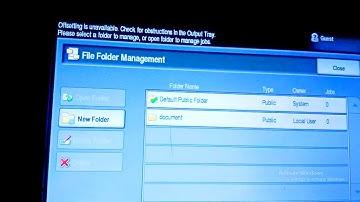 how to save and print any scan document in xerox 5755 photocopier machine