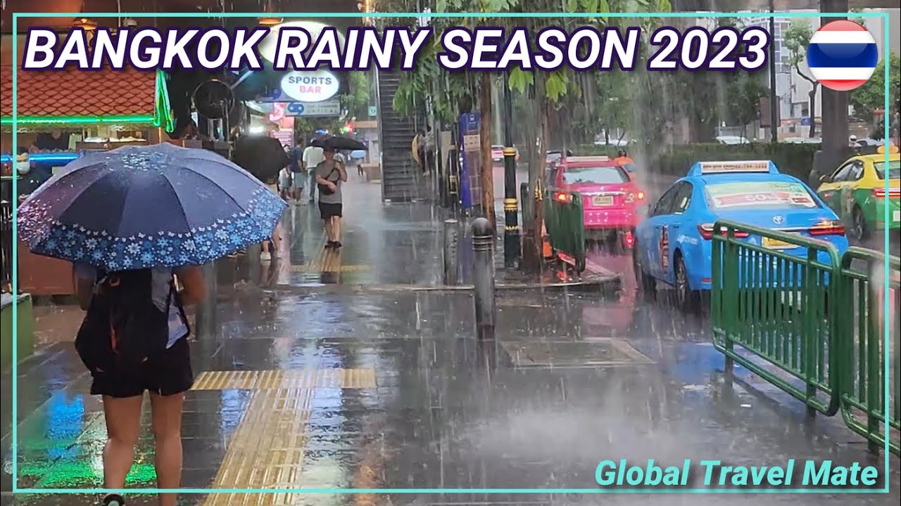 Bangkok Rainy Season Walk Heavy Rain Today YouTube