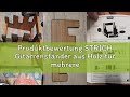 Produktbewertung STRICH Gitarrenständer aus Holz für mehrere Gitarren, 3-fach Halter, platzsparender