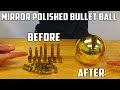 Casting Mirror Polished Brass Ball from Molten Brass (Japanese Aluminium Foil Ball Sequel)