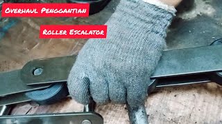 How to replace a roller escalator with a hammer