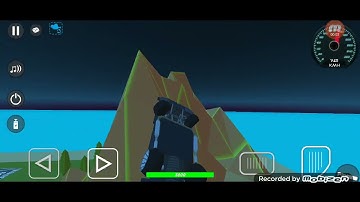 Mountain jump with the cyber car (simple sandbox 2)