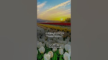 إِنَّ اللَّهَ وَمَلَائِكَتَهُ يُصَلُّونَ عَلَى النَّبِيِّ|سورة الأحزاب~الآية56~#صلوا_على_النبي 🎧🤍