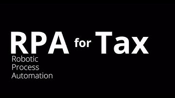 RPA for Tax