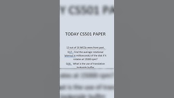Today CS501 Paper || Spring 2021 || VU Current Paper || #shorts