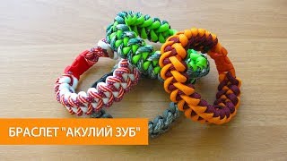 Браслет из паракорда "Акулий зуб" / Shark jaw bone paracord bracelet