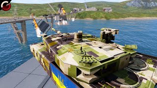 UKRAINIAN TANK DESTROYS RUSSIAN CONVOY! Most Epic Bridge Battle | ArmA 3 Gameplay