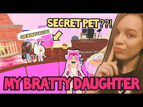 SHE GOT A SECRET BUNNY?! 🐰 #10 //My Bratty Daughter (Roblox Role-play