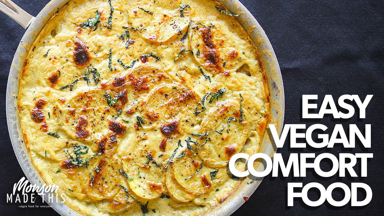 Easy One-Pan Vegan Comfort Food | Vegan Scalloped Potatoes (Plant-Based ...