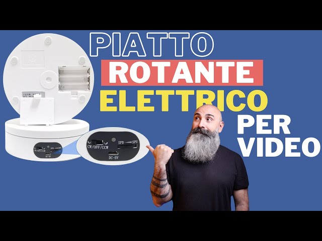 Piatto rotante elettrico per i tuoi video 