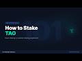 How to Stake TAO: Root vs Alpha Staking | Bittensor 101