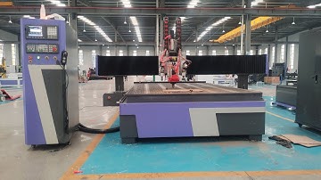 Acctek ATC cnc router machine AKM2030C spindle work testing