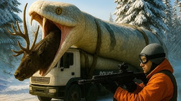 Heroic Rescue Team Saves a Poor Reindeer from a Terrifying Giant Python Attack