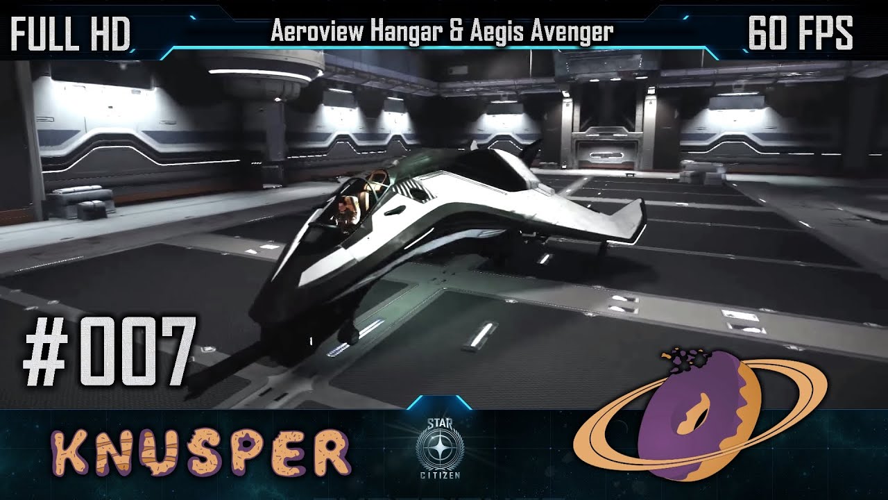 Star Citizen #7 - Aeroview Hangar & Avenger [Deutsch] [60fps] - YouTube