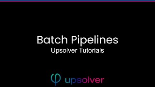 Upsolver Tutorial  Batch Processing from Amazon S3 to Snowflake